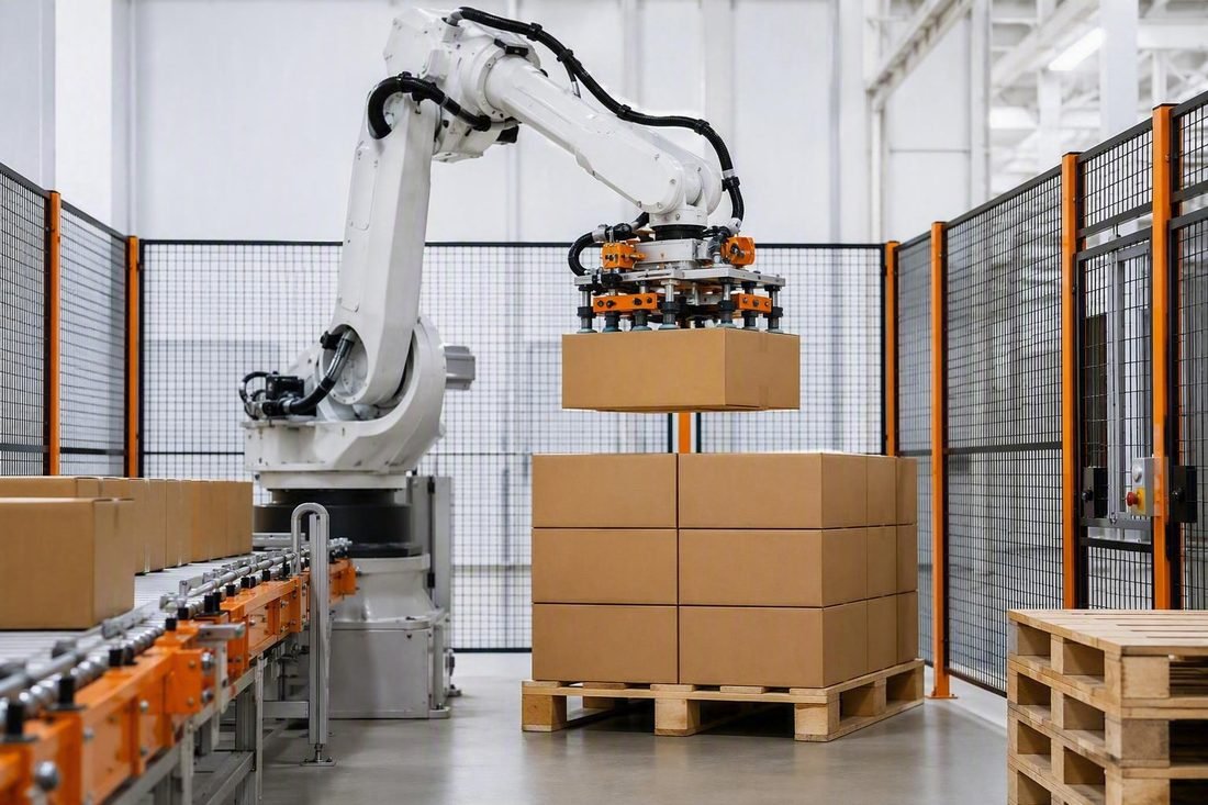Industrial robot palletizer